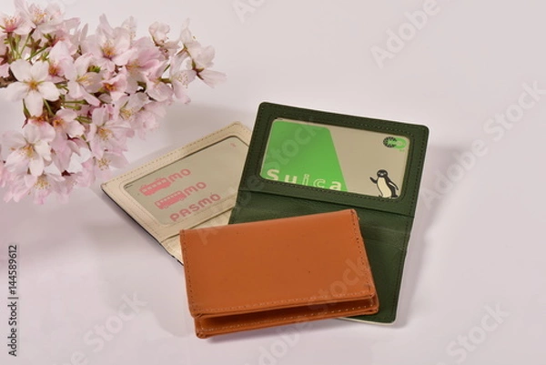 Obraz 桜とＩＣ乗車券