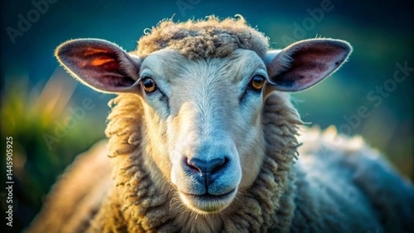 Fototapeta sheep-macro-shot