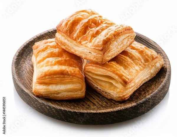 Obraz fresh puff pastries isolated