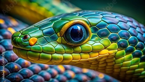 Fototapeta snake-macro-shot 