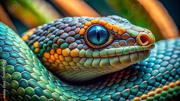 Fototapeta snake-macro-shot 