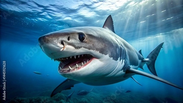 Fototapeta killer-shark-macro-shot