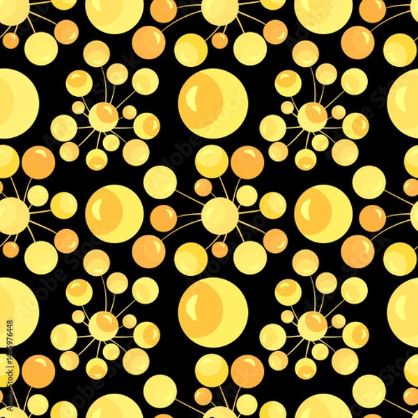 Obraz Vector - lollipops colored balloons seamless pattern.