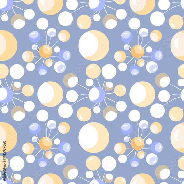Obraz Vector - lollipops colored balloons seamless pattern.
