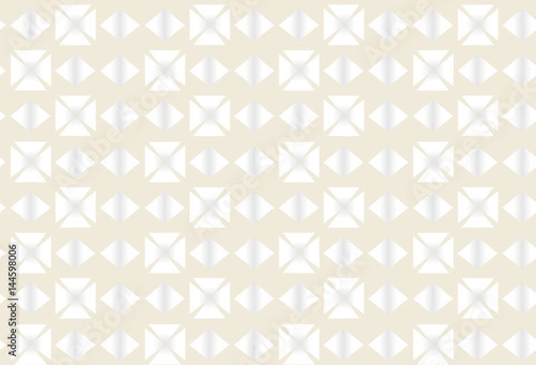 Fototapeta Pattern with geometrical shapes on the beige background