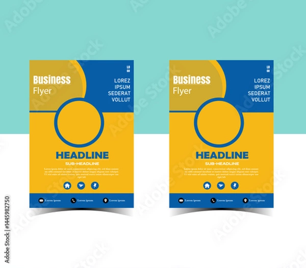 Fototapeta Branding Flyer Design Template