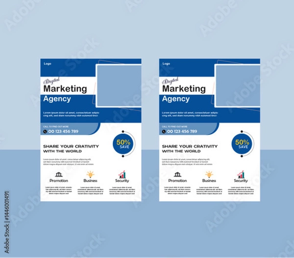 Fototapeta Branding Flyer Design Template File