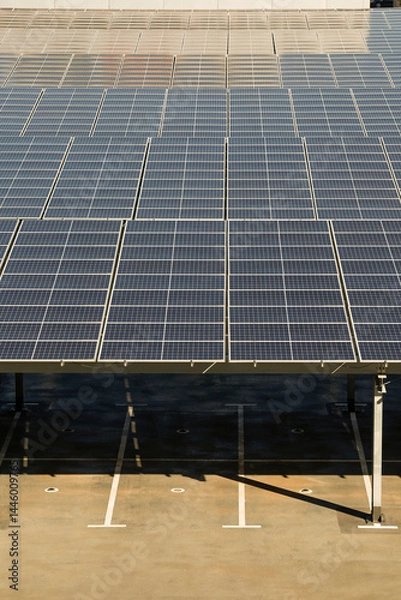 Fototapeta solar panels on the roof