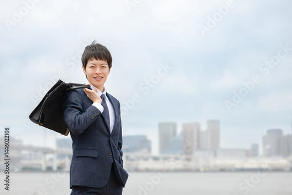 Fototapeta スーツ姿のビジネスマン