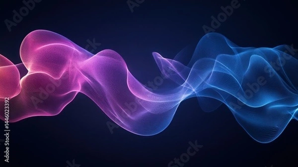Fototapeta Abstract flowing shapes in vibrant colors