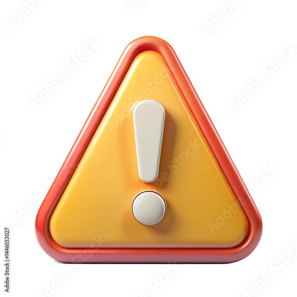 Fototapeta red warning sign