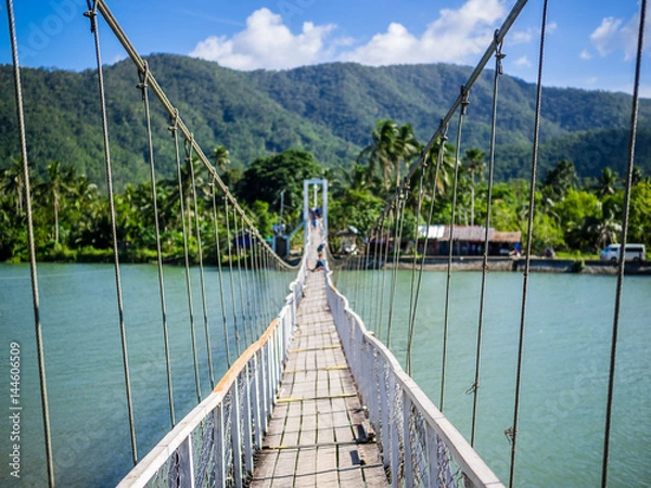 Obraz Swing bridge in Baler, Philippines