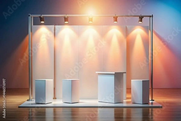 Obraz Product Display Stand with Gradient Lighting for Promotion