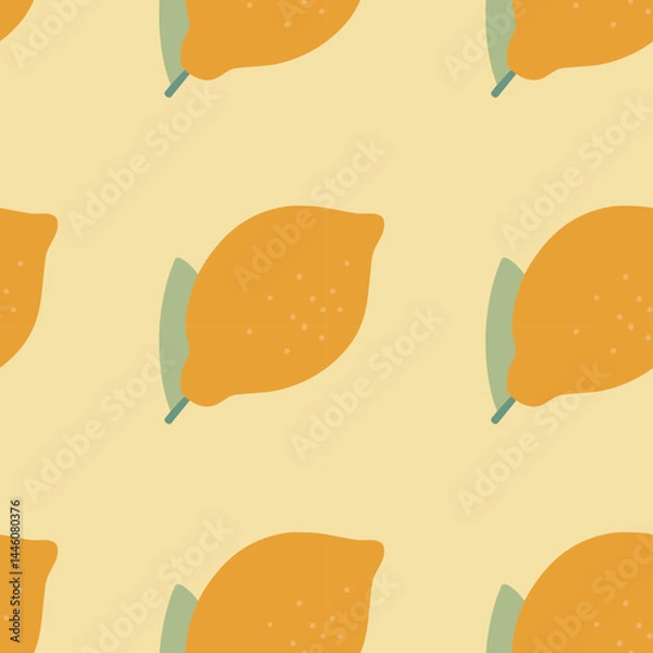 Fototapeta lemon vector pattern