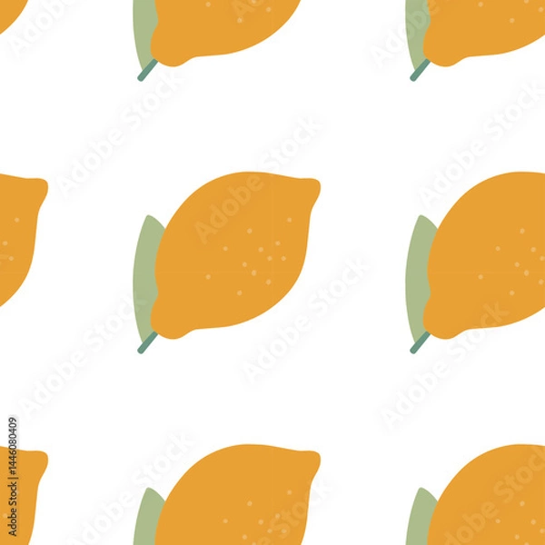 Fototapeta lemon vector pattern