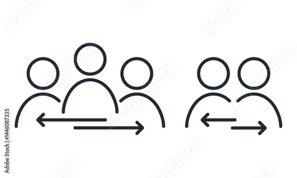 Obraz Mediation, broker icon. Illustration vector