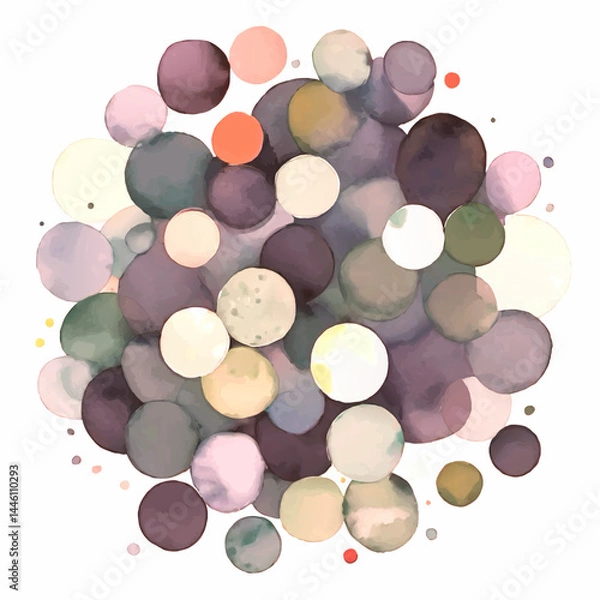 Fototapeta abstract watercolor cluster or dots background pattern