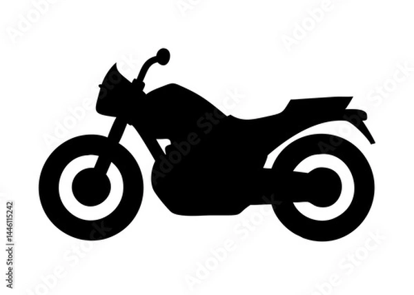 Fototapeta motorcycle silhouette image on transparent background for web and graphic design