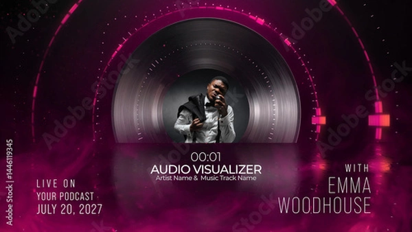Obraz Vinyl Records Audio Visualizer