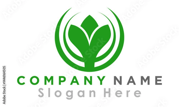 Fototapeta leaf design vector logo