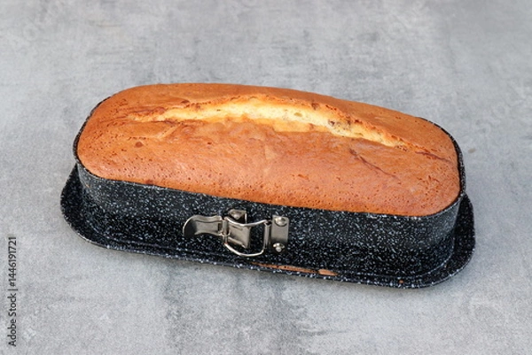 Obraz Marmorkuchen in der Kastenform. Sandkuchen.