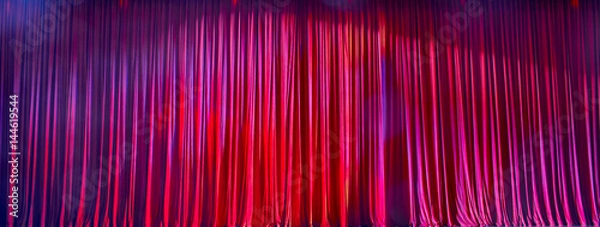 Obraz Panorama red curtains.