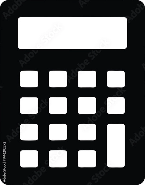 Fototapeta vector calculator icon on white background 