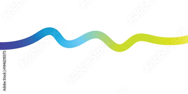 Fototapeta Abstract line wave gradient poster background vector . Cover template with vibrant perspective line wave in motion. Ideal design for social media, cover,
