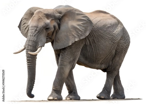 Fototapeta Profile of an African Elephant in Nature