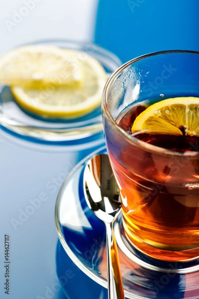 Fototapeta Tea with lemon