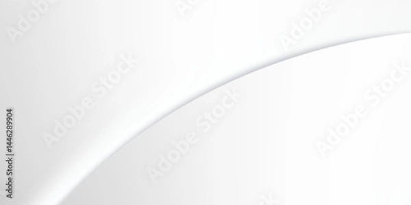 Fototapeta Silver foil background with metal mirror texture. Chrome gradient surface with light gloss. Vector aluminum grey sheet with reflection