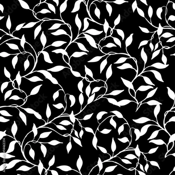 Obraz seamless pattern with branches and leaves