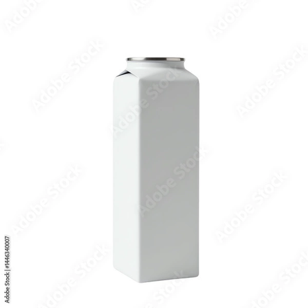 Fototapeta Simple empty carton for beverages or liquids.