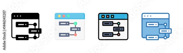 Fototapeta Scramble Data Icon