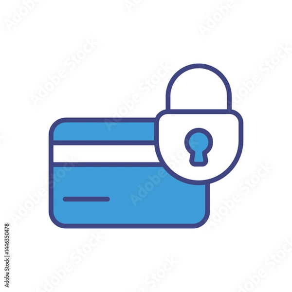Fototapeta Secure Payment icon vector stock illustration