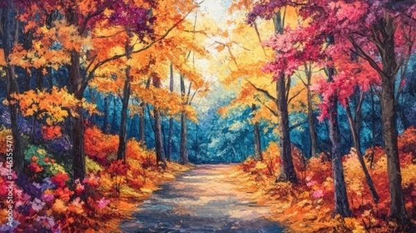 Fototapeta Autumnal Forest Path