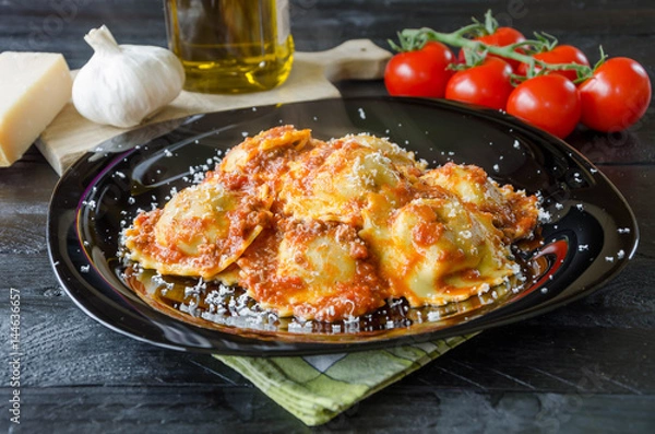 Obraz Ravioli in a tomato sauce