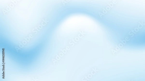 Fototapeta Blue white gradient mesh background vector. Light blue gradient with wave design. Perfect for banners, wallpapers, backdrop, posters, advertisement, and presentation.