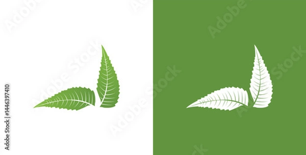 Fototapeta Green leaf ecology nature element vector icon, Leaf Icon, green leaf ecology nature element vector