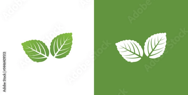 Fototapeta Green leaf ecology nature element vector icon, Leaf Icon, Green leaf ecology nature element vector