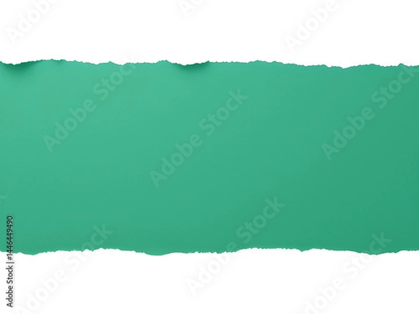 Obraz green torn paper
