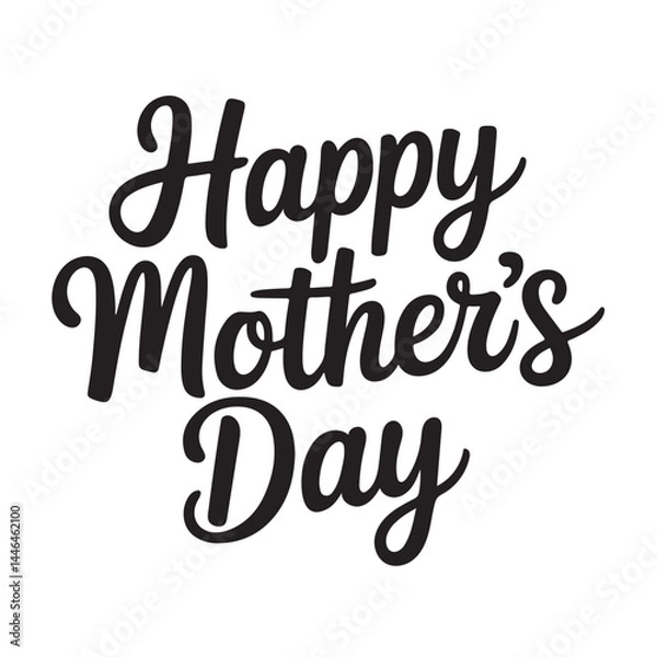 Fototapeta happy mothers day typography text design