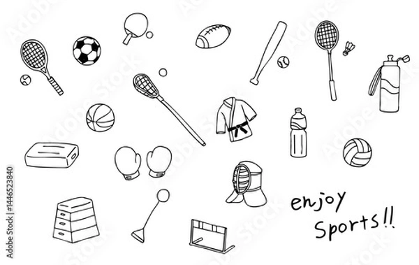 Fototapeta スポーツイラスト