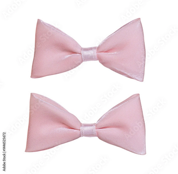 Fototapeta Bow tie isolated on transparent background, PNG Format