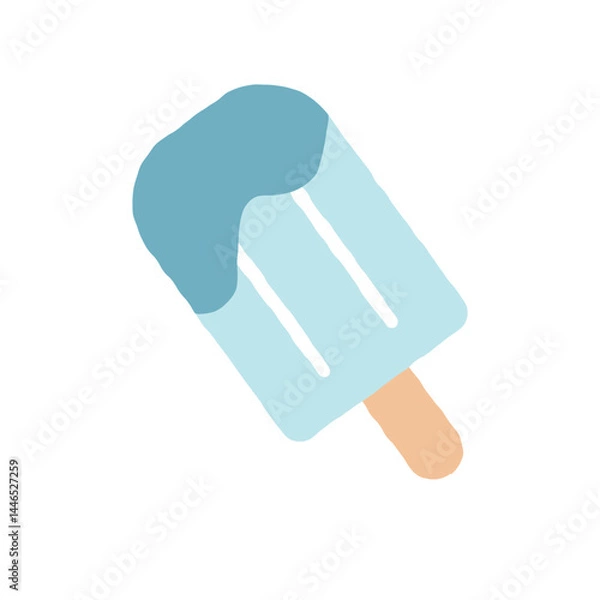 Fototapeta アイスキャンディーのシンプルなイラスト素材