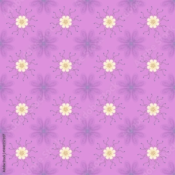 Fototapeta seamless pattern with flowers