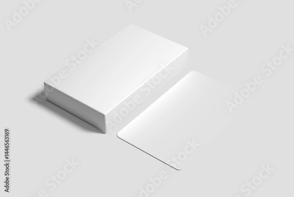 Fototapeta A Blank tarot card mock-up with a grey background, Vintage celestial mystical background for astrology, divination, tarot.