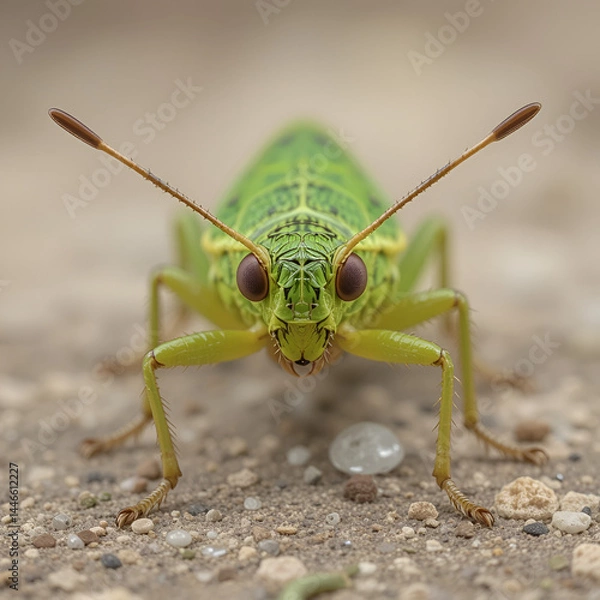 Fototapeta Ledra aurita or the eared leafhopper front