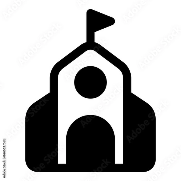 Obraz University icon for higher education and academia