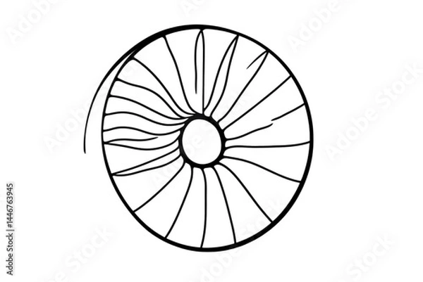Fototapeta Abstract Circular Glowing Pattern Illustration